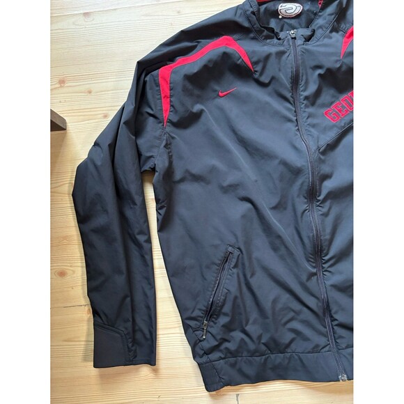 Georgia Bulldogs Nike Jacket Mens L Red Full Zip Jacket NCAA SEC - Picture 2 of 11